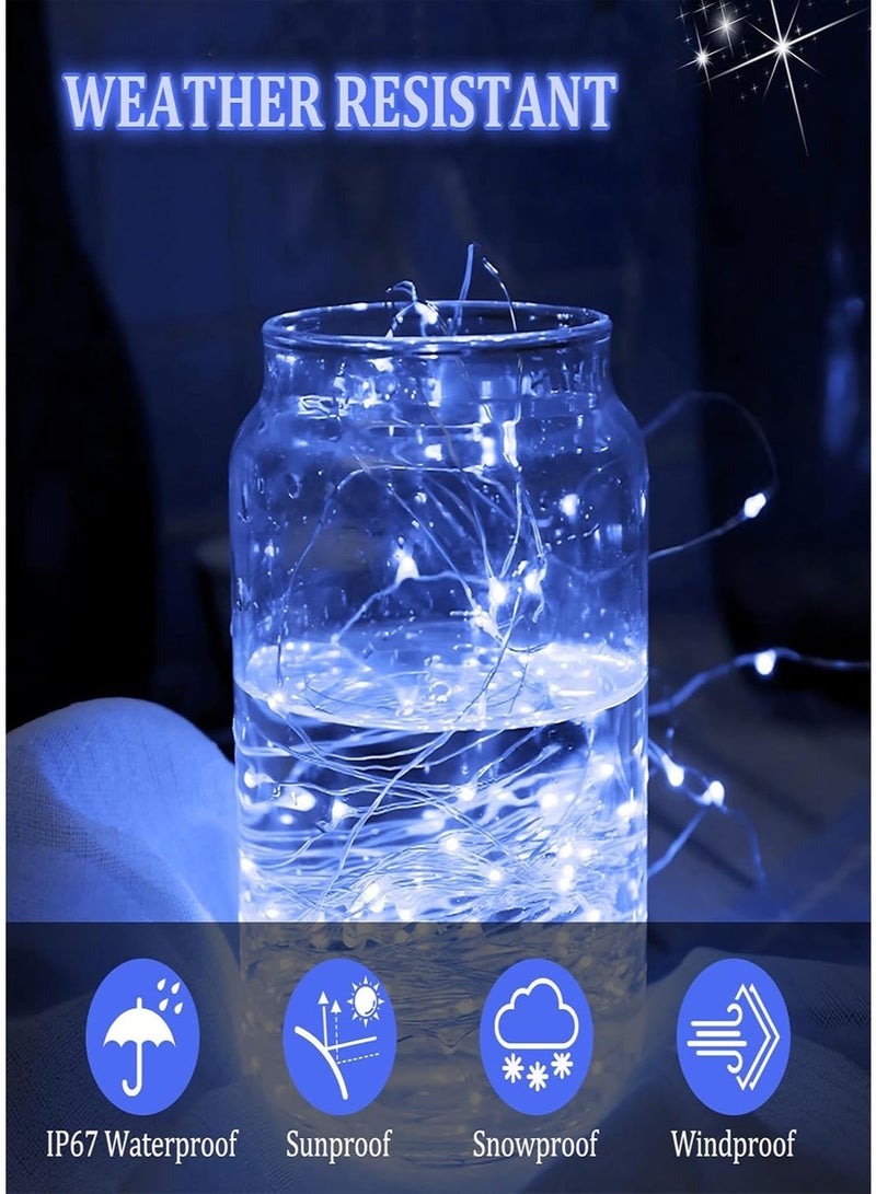 xianye أضواء خرافية متلألئة XIANYE 40/80LED سلك نحاسي، 4م/8م، تعمل بالبطارية، أضواء نجوم تتلألأ، مثالية لحفلات عيد الميلاد، ديكور منزلي، حفلات الزفاف، غرفة النوم، والديكورات الداخلية للحفلات - Image 4